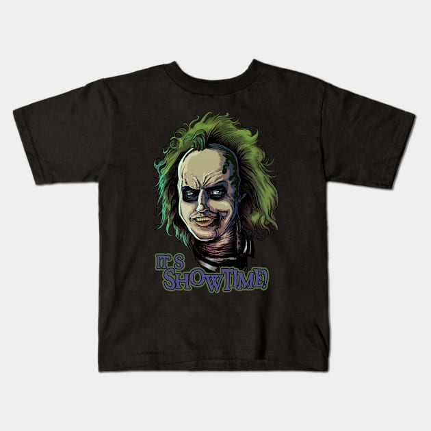 Beetlejuice Kids T-Shirt by Creepsandbabes